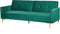 LUCAN - Slaapbank 2-zits - Groen - Fluweel