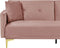 LUCAN - Slaapbank 2-zits - Roze - Fluweel