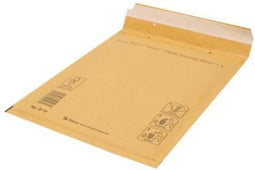 Luchtkussen enveloppen D/14 (180x260mm binnenmaat) voor Boek/CD/DVD - Bruin - Doos met 100 stuks