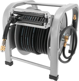 Luchtslanghaspel PU vloermodel | zelf-oprollend | 1/4 buitendraad | 8 x 14 mm 30 m | 20 bar