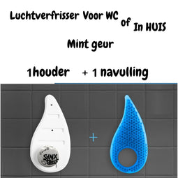 Luchtverfrisser 1 houder + 1 navulling - Verfrissende Appel of Mint geur Luchtverfrissers Mint