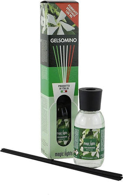 Luchtverfrisser Magic Lights Mikado Witte bloemen (125 ml)