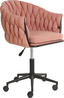 LUCIA - Bureaustoel - Roze - Polyester