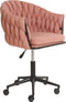 LUCIA - Bureaustoel - Roze - Polyester