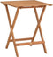 FSC Acacia Wood Set - samengesteld uit een vierkante tafel en 2 -opvouwbare stoelen