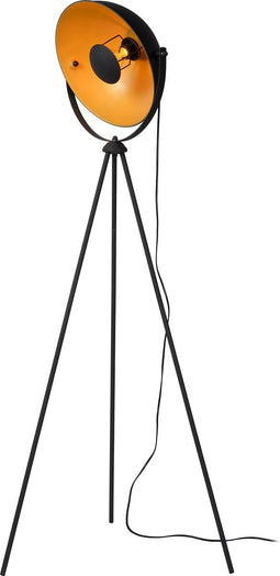 Lucide ALVARO - Vloerlamp - 1xE27 - Zwart