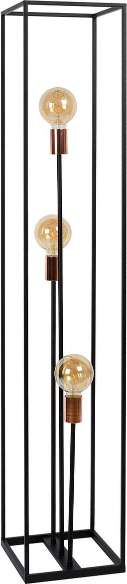 Lucide ARTHUR - Vloerlamp - 3xE27 - Zwart