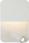 Lucide BOXER - Bedlamp / Wandlamp - LED - 3000K - Met USB oplaadpunt - Wit