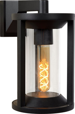 Lucide CADIX - Wandlamp Binnen/Buiten - 1xE27 - IP65 - Zwart