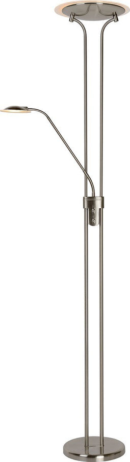 Lucide CHAMPION-LED - Leeslamp - Ø 30 cm - LED Dimb. - 3000K - Mat chroom