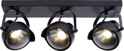 Lucide CICLETA - Plafondspot - 3xGU10 - Zwart