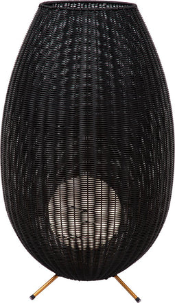 Lucide COLIN IP44 - Oplaadbare Vloerlamp Binnen/Buiten - Accu/Batterij - LED Dimb. - 1x3W 3000K - IP44 - 3 StepDim - Zwart