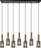 Lucide CORALIE - Hanglamp - 7xE27 - Mat Goud / Messing