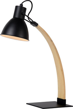 Lucide CURF - Bureaulamp - 1xE27 - Zwart