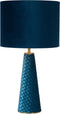 Lucide EXTRAVAGANZA VELVET - Tafellamp - Ø 25 cm - 1xE27 - Turkoois