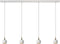Lucide FAVORI - Hanglamp - 4xGU10 - Wit