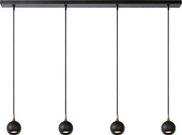 Lucide FAVORI - Hanglamp - 4xGU10 - Zwart