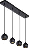 Lucide FAVORI - Hanglamp - 4xGU10 - Zwart