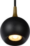 Lucide FAVORI - Hanglamp - Ø 9 cm - 1xGU10 - Zwart