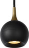 Lucide FAVORI - Hanglamp - Ø 9 cm - 1xGU10 - Zwart