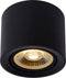 Lucide FEDLER - Plafondspot - Ø 12 cm - LED Dim to warm - GU10 (ES111) - 1x12W 2200K/3000K - Zwart