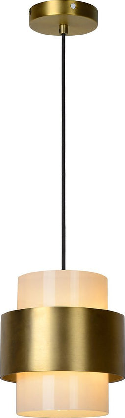 Lucide FIRMIN - Hanglamp - Ø 20 cm - 1xE27 - Mat Goud / Messing
