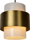 Lucide FIRMIN - Hanglamp - Ø 20 cm - 1xE27 - Mat Goud / Messing