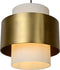 Lucide FIRMIN - Hanglamp - Ø 30 cm - 1xE27 - Mat Goud / Messing