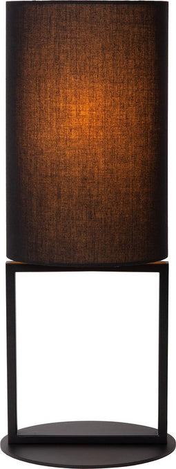 Lucide HERMAN - Tafellamp - Ø 20 cm - 1xE27 - Zwart