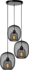Lucide JERREL - Hanglamp - Ø 51 cm - 3xE27 - Zwart