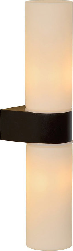 Lucide JESSE - Wandlamp Badkamer - 2xG9 - IP44 - Zwart