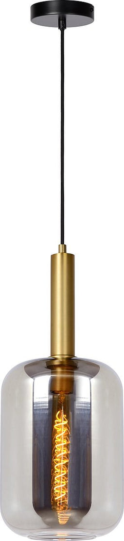 Lucide JOANET - Hanglamp - Ø 22 cm - 1xE27 - Fumé