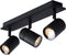 Lucide LENNERT - Plafondspot Badkamer - LED Dimb. - GU10 - 3x5W 3000K - IP44 - Zwart