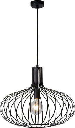 Lucide MANUELA - Hanglamp - Ø 50 cm - 1xE27 - Zwart