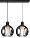 Lucide MIKAELA - Hanglamp - 2xE27 - Zwart