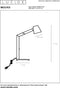 Lucide MIZUKO - Bureaulamp - 1xE14 - Zwart