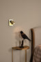 Lucide NIGEL - Bedlamp / Wandlamp - LED Dim to warm - GU10 - 1x5W 2200K/3000K - Met USB oplaadpunt - Mat Goud / Messing