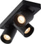 Lucide NIGEL - Plafondspot - LED Dim to warm - GU10 - 3x5W 2200K/3000K - Zwart