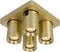 Lucide NIGEL - Plafondspot - LED Dim to warm - GU10 - 4x5W 2200K/3000K - Mat Goud / Messing