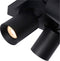 Lucide NIGEL - Plafondspot - LED Dim to warm - GU10 - 4x5W 2200K/3000K - Zwart