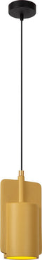 Lucide NINJA - Hanglamp - Ø 11,5 cm - 1xE27 - Geel