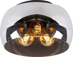 Lucide OLIVIA - Plafonnière - Ø 40 cm - 3xE27 - Fumé