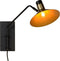 Lucide PEPIJN Wandlamp - E14 - 3 StepDim - Zwart