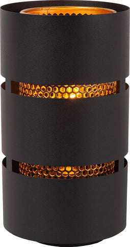 Lucide ROSAS - Tafellamp - Ø 16 cm - 1xE27 - Zwart