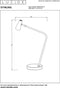 Lucide STIRLING - Oplaadbare Bureaulamp - Accu/Batterij - LED 3 StepDim - 1x3W 2700K - Wit