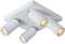 Lucide TAYLOR - Plafondspot Badkamer - LED Dim to warm - GU10 - 4x5W 2200K/3000K - IP44 - Wit