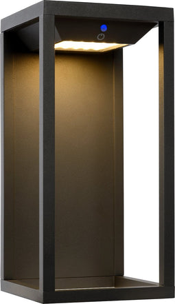 Lucide TENSO SOLAR - Wandlamp - Zonne-energie - LED - 1x2,2W 3000K - IP54 - Beweging & dag/nacht sensor - Antraciet