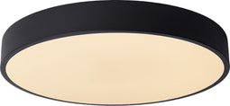 Lucide UNAR - Plafonnière - Ø 39,5 cm - LED 3 StepDim - 1x24W 2700K - Zwart