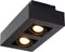 Lucide XIRAX - Plafondspot - LED Dim to warm - GU10 - 2x5W 2200K/3000K - Zwart