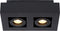 Lucide XIRAX - Plafondspot - LED Dim to warm - GU10 - 2x5W 2200K/3000K - Zwart